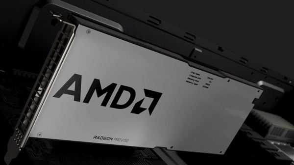 28GB大显存！AMD发布Radeon  PRO  V710显卡：RX  7700 XT同款Navi  32核心